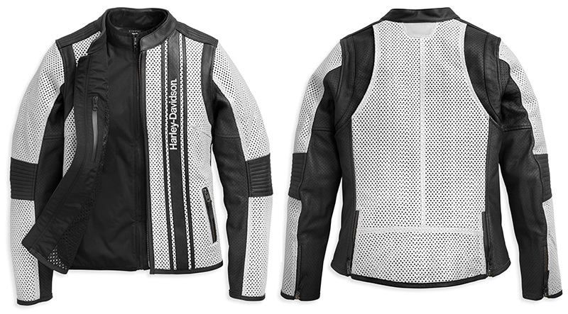 Armored Mesh Motorcycle Jacket - Silver & Black 2XL