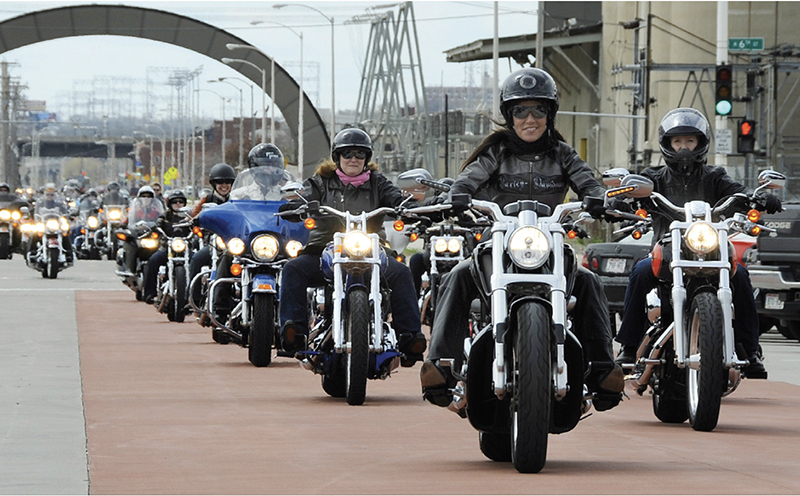 Harley-Davidson Joins Suffragists Centennial Motorcycle Ride as Presenting Sponsor women riders