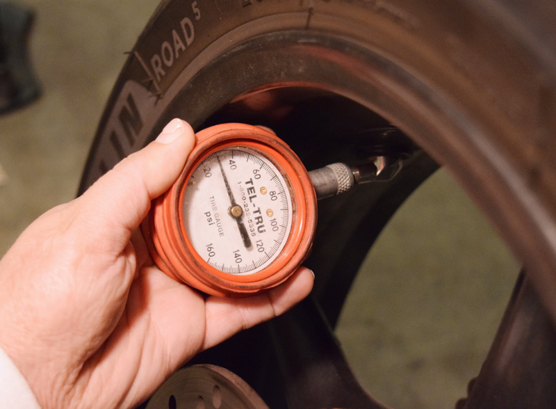 Check your motorcycle’s tire pressure often, at least once a week, but better yet before every ride, even if you ride every day. If there is a significant change in air temperature overnight or between rides, there’s a good chance your tire pressure may have changed too.