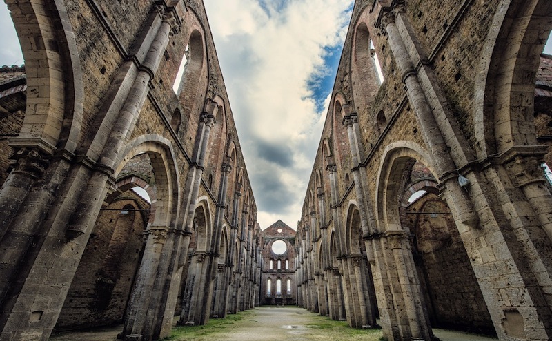 Motorcycle Tour of Italy Abbey of San Galgano