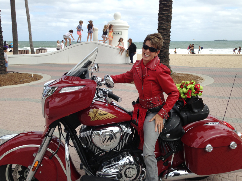 From Harley Chick to Indian Motorcycle Chieftain Rider