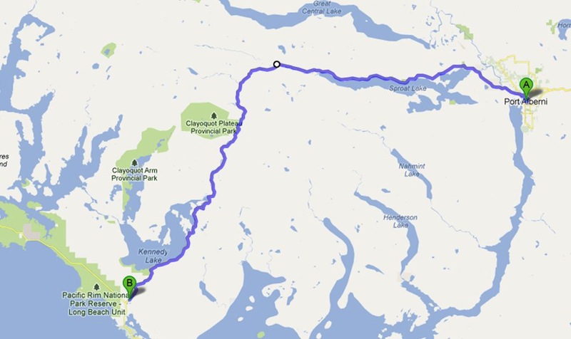 Day Ride Vancouver Island Map