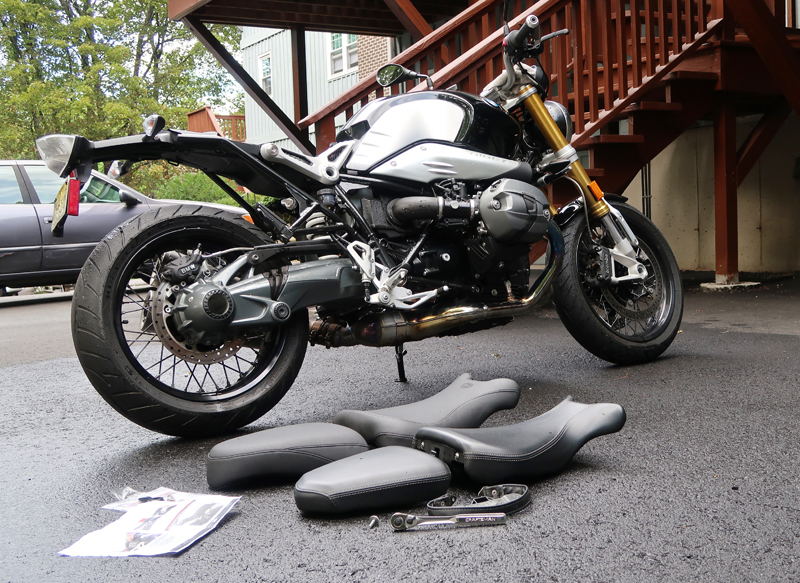 review 2016 bmw r ninet installing mustang seat