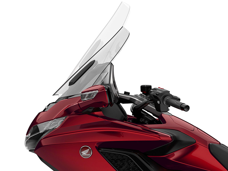 what we love about the new 2018 honda gold wing touring motorcycle electric windshield