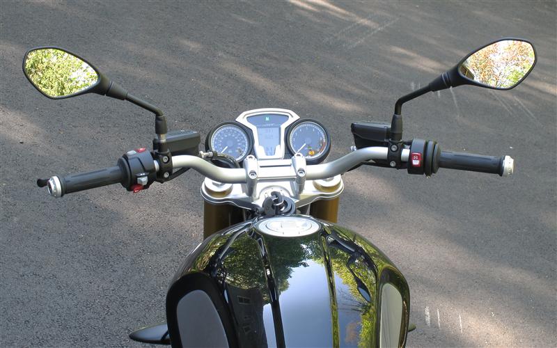 review 2016 bmw r ninet handlebar