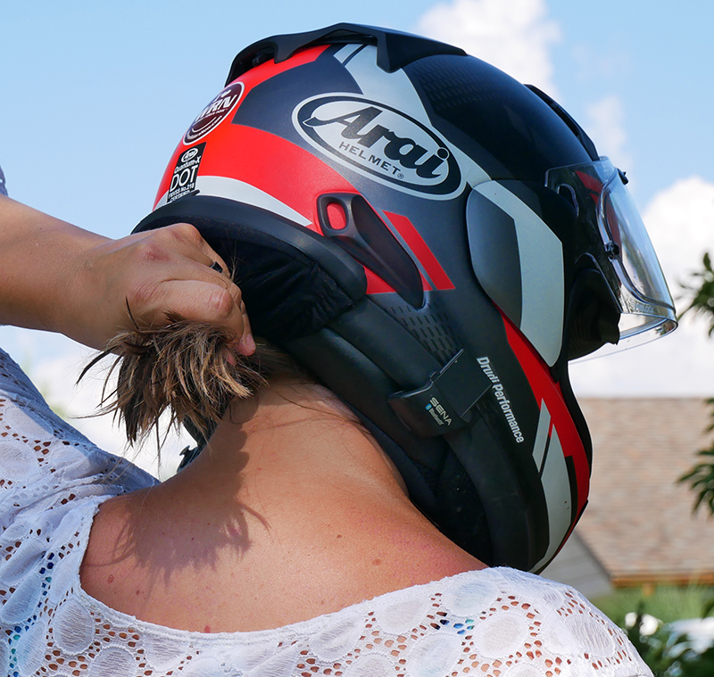 hightail bike hair protector eliminates tangles wind damage gather