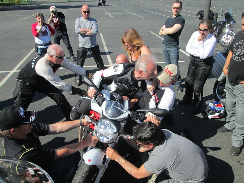 Becoming Better Motorcycle Rider Bike Lean Demonstration