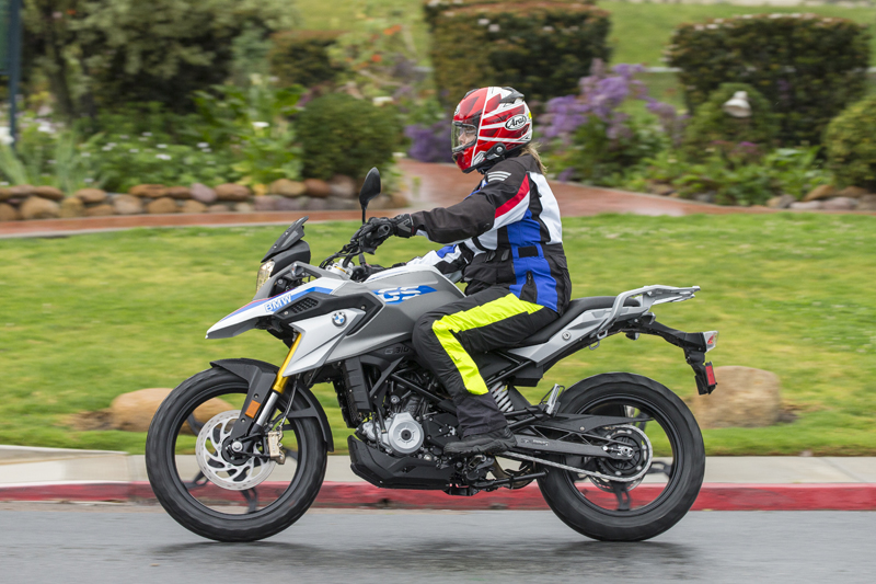 review bmw g 310 gs entry level dual sport riding rain