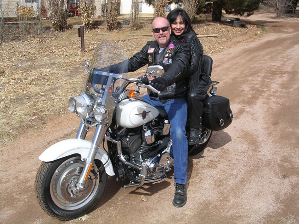 Anne wrestled with leaving the passenger seat of her husband's motorcycle to ride her own.