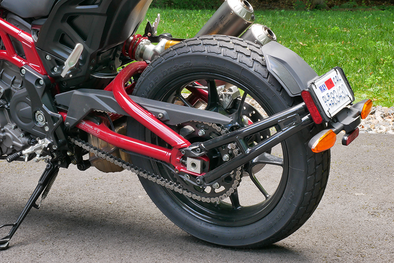 new bike review indian motorcycle ftr 1200 s v-twin roadster rear wheel chain