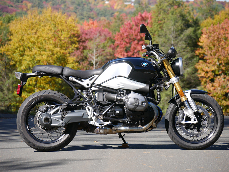 review 2016 bmw r ninet inverted telescopic fork