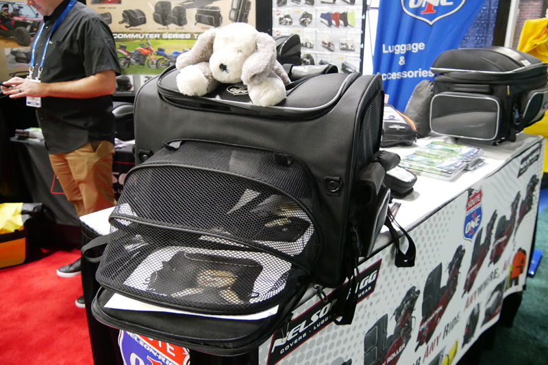women riders now checks out new products for women american international motorcycle expo AIMExpo awards best nelson rigg pet carrier