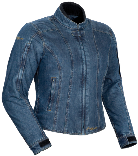 Denim biker jacket store ladies