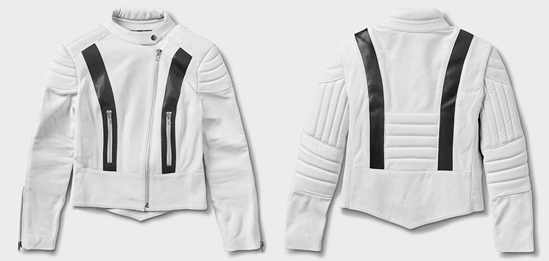 fashionable protective womens motorcycle apparel stellar moto brand white starfield jacket