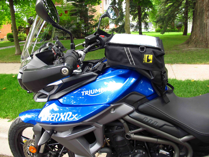 review wolfman expedition tank bag triumph tiger