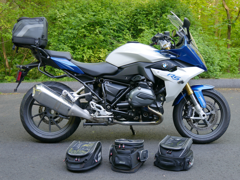 easy mount tank bags for standard sport sport-touring motorcycle BMW R 1200 RS GIVI