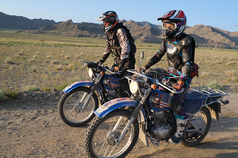 delivering Yamaha dual sport bikes to save the planet rally for rangers