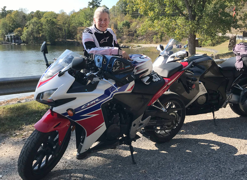 70 Years and Still Sport Riding Heather Honda CB500RA