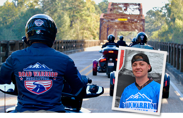 how a ride on a can-am spyder changed one female veterans life road warriors foundation