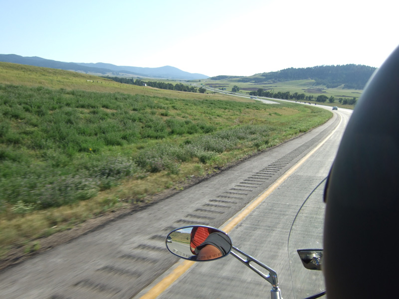 It is possible to ride a street bike on a grassy shoulder should the need arise—like to avoid a car stopping short in front of you—so long as you know how to do so.