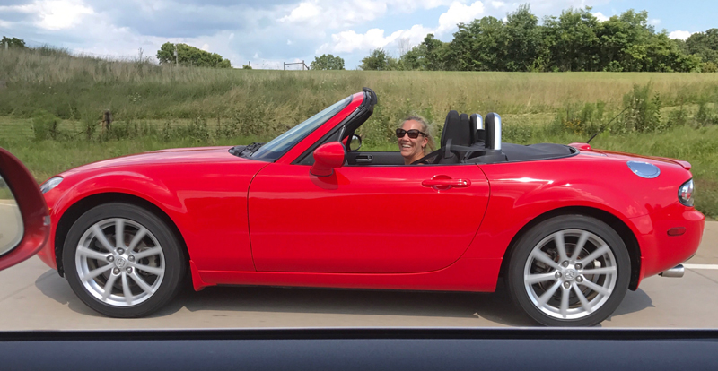 Filling the Empty Nest with Motorcycles Mazda Miata