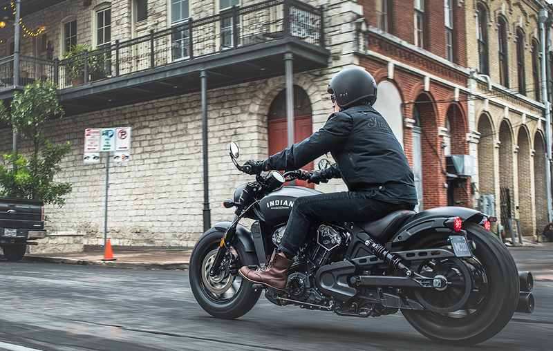 less is more indian scout bobber riding