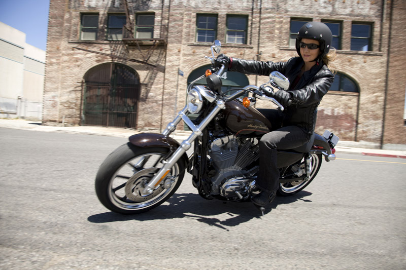 Girls shop riding harleys