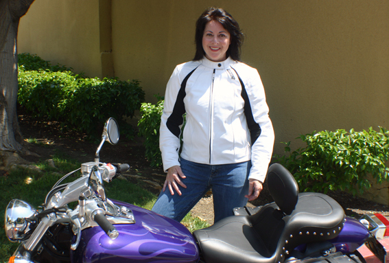 Women's Leather Motorcycle Jackets in White — GearChic