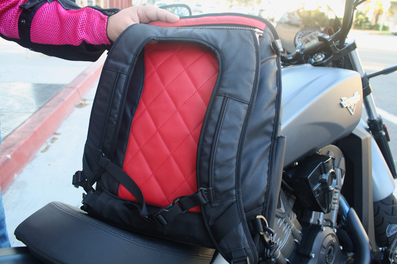 review the lauren bag by motochic backpack shoulder straps