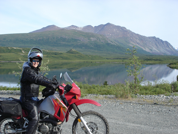 First Womens Tour Alaska Kawwasaki KLR650