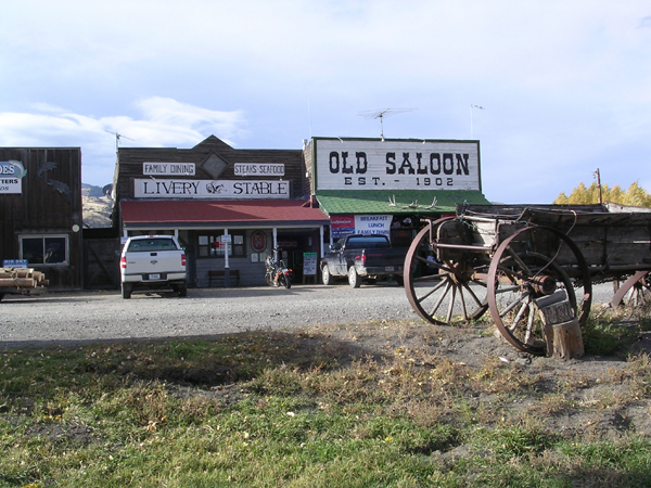 mountains every way you look old saloon emigrant