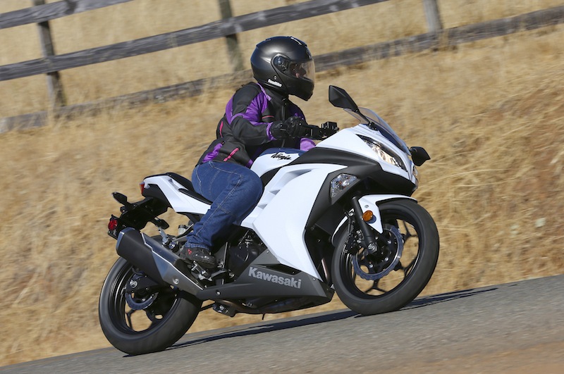 Girl riding hotsell kawasaki ninja