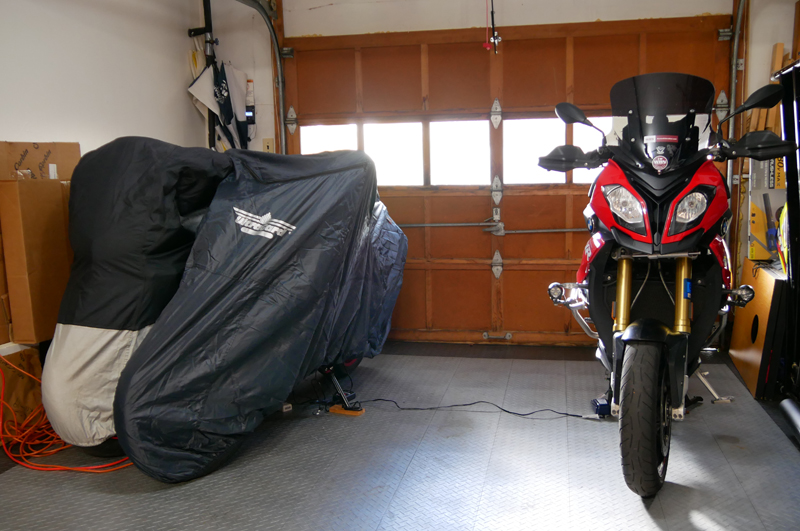 8 steps to prep your motorcycle for winter storage motorcycle cover suzuki BMW XR