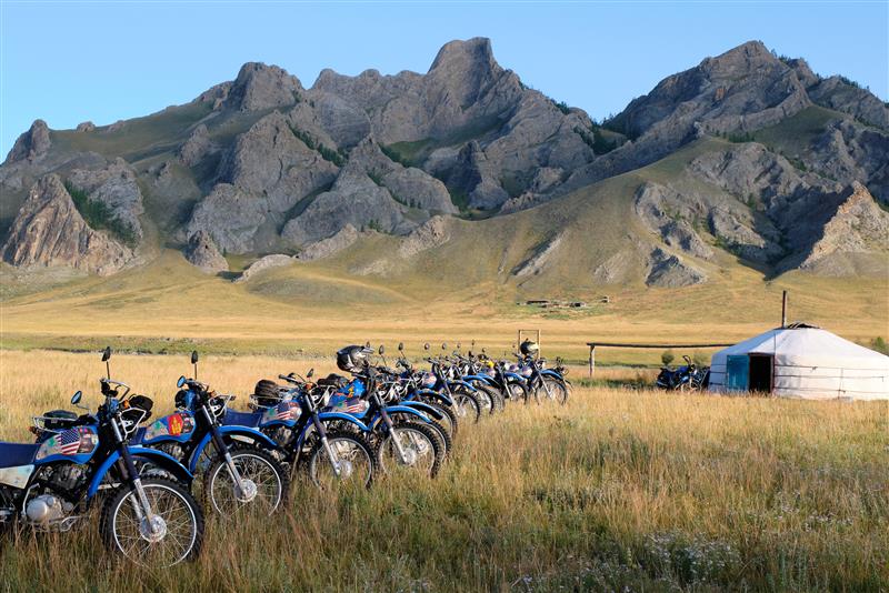 delivering Yamaha dual sport bikes to save the planet camp