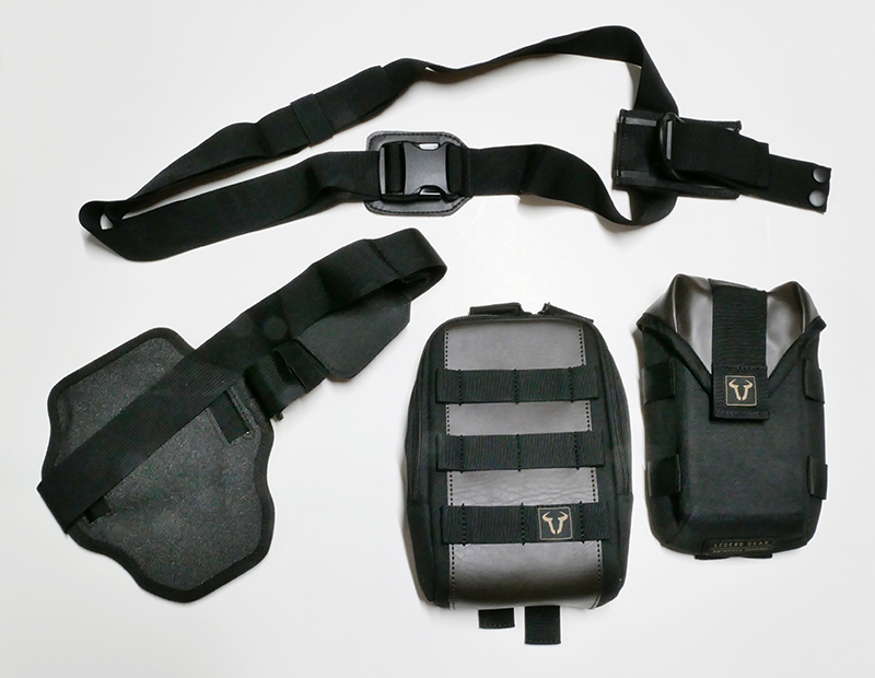 Lightweight bags that strap securely to your leg for on and off the bike sw-motech legend gear parts