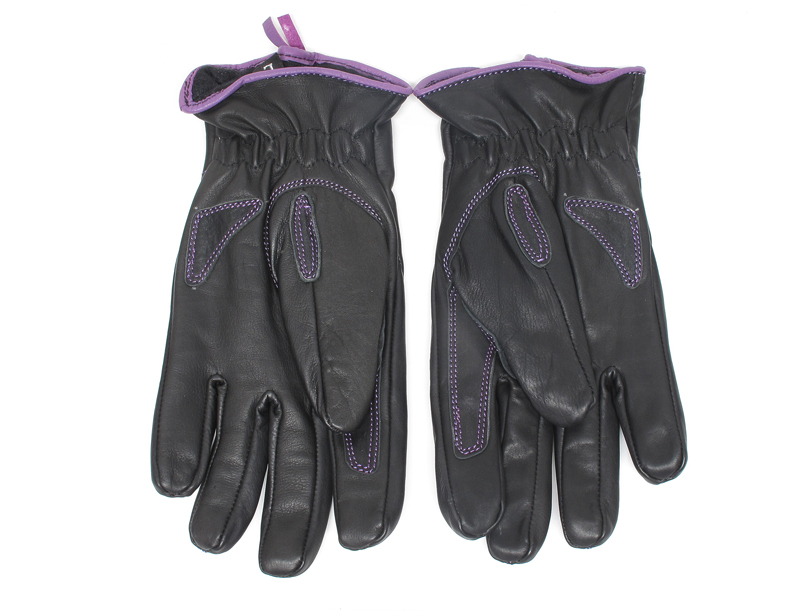 review comfortable functional inexpensive womens motorcycle gloves purple