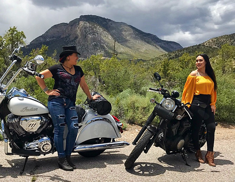 mother daughter riding motorcycles indian chief classic