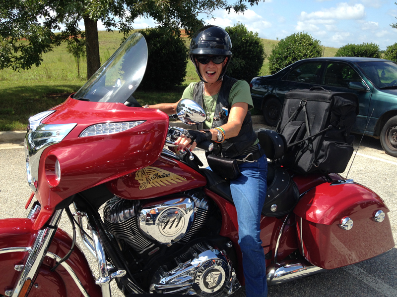 From Harley Chick to Indian Motorcycle Chieftain Rider touring