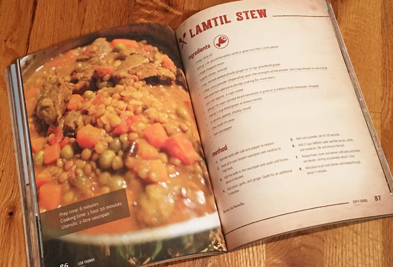 book preview dirty dining by lisa thomas lamtil stew