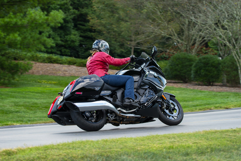 Petite Woman Ride Big Touring Motorcycle