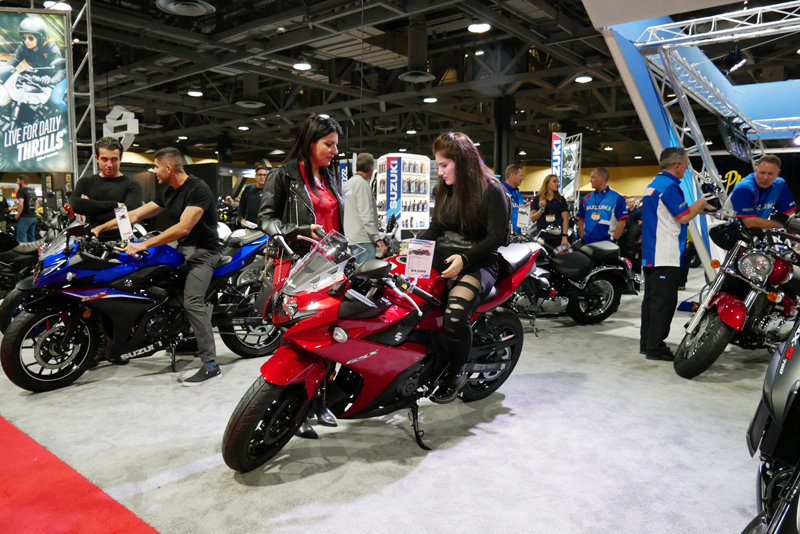 Progressive International Motorcycle Show Long Beach Suzuki GSX