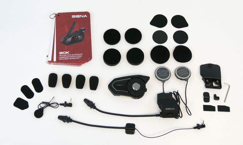 Review Sena 30K Intercom for Motorcycle Riders Complete Pieces