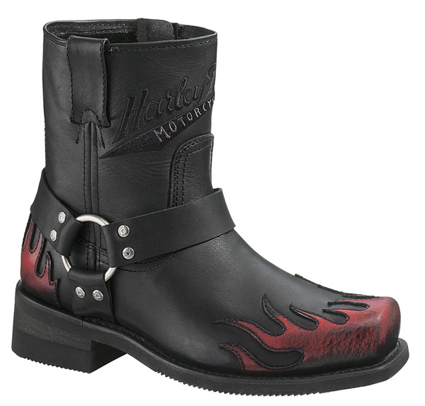 Harley shop flame boots