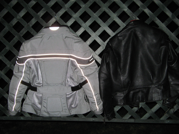 Night riding reflective jacket