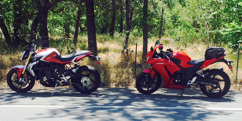 returning to motorcycling on a honda cbr300 sportbike mv augusta