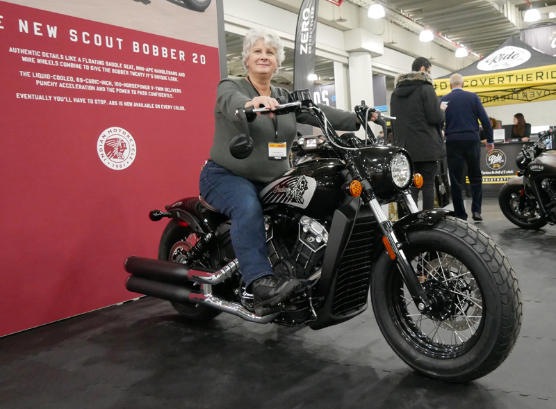 Progressive International Motorcycle Show Long Beach Indian Scout Bobber