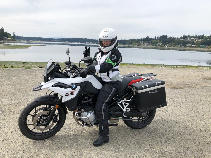 Meeting Her Next Husband Leads to a Love of Riding Motorcycles BMW F 750 GS