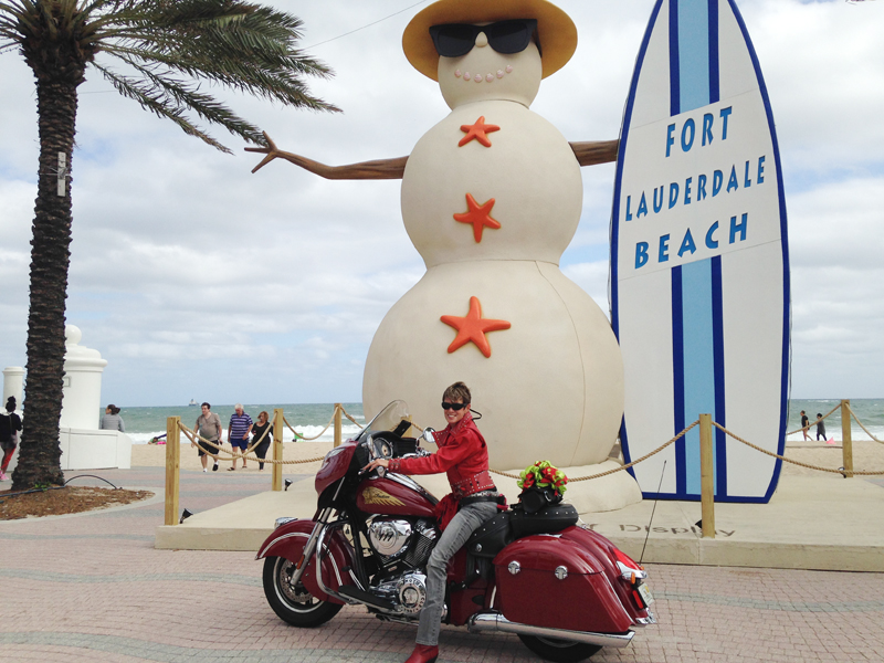 From Harley Chick to Indian Motorcycle Chieftain Rider attention