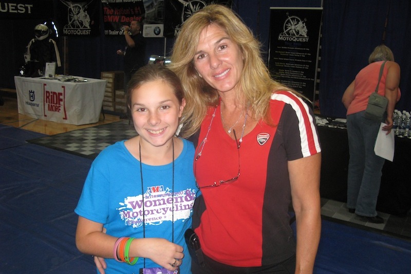 Becoming Better Motorcycle Rider Christine Firehock and Daughter