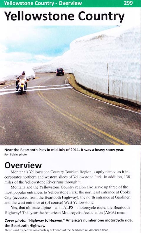 Motorcycling Montana book review Yellowstone Country